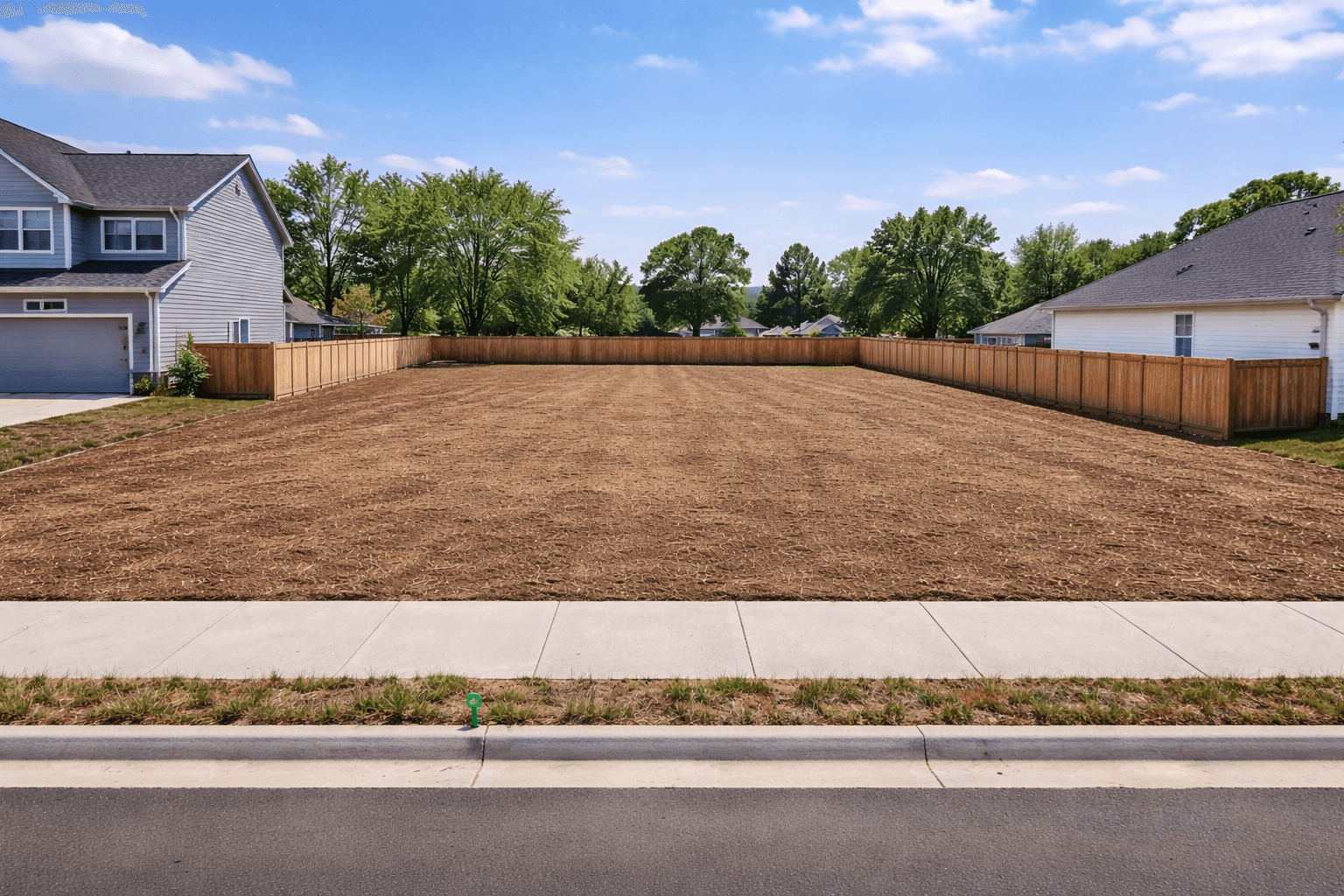 Infill lot home concept before