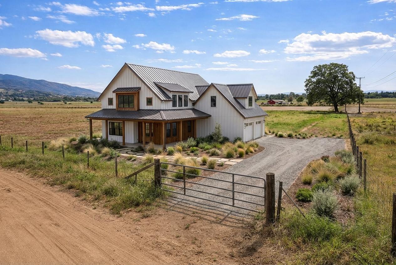 AI land concept visualization created for a rural acreage listing.