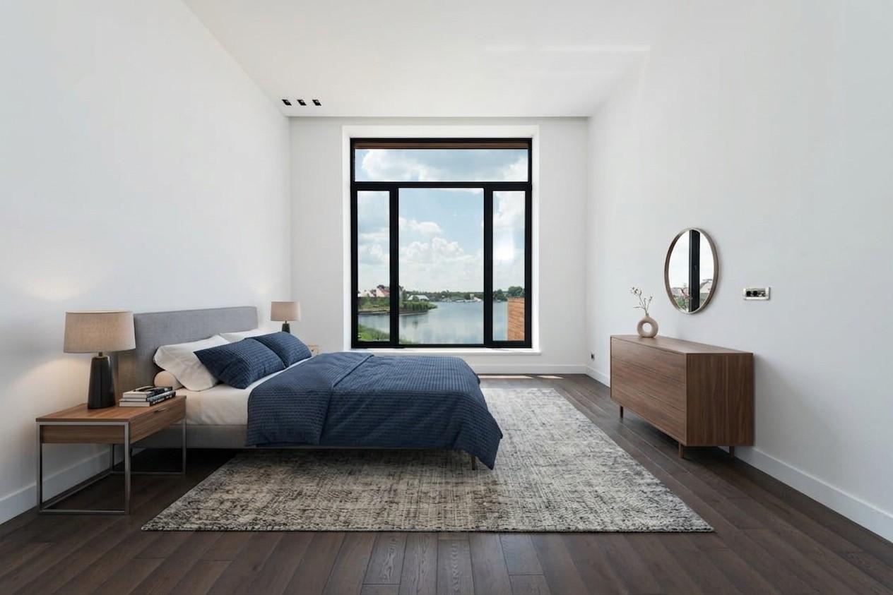 AI real estate photo example showing virtual staging for home for sale.