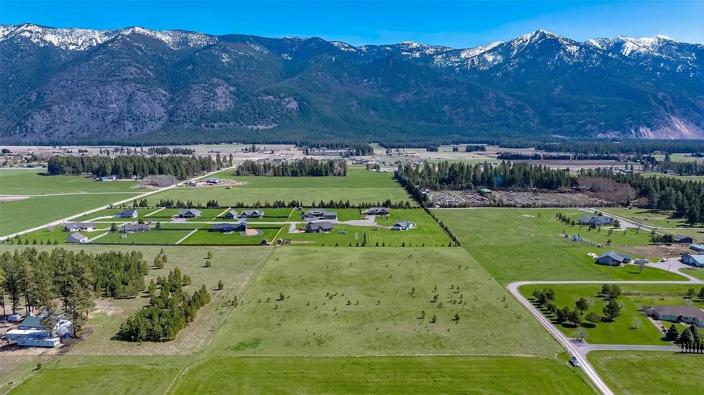 Aerial property photo before property lines are drawn